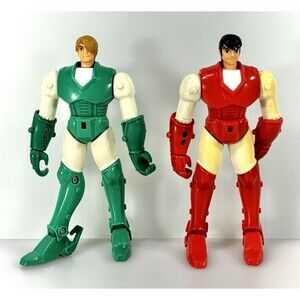 Vintage 1995 Ronan Warriors Sage And Ryo 5.5” Action Figures Playmates Sunrise